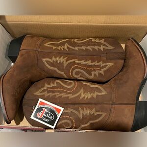 Justin Boots Brown Western Women Shoes